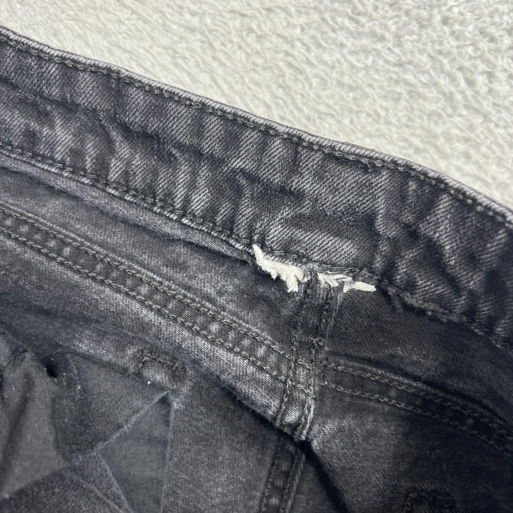 Y2K Harley Davidson Jeans Womens 31"x30 Black Bootcut Stretch Crystal Script - Picture 7 of 12